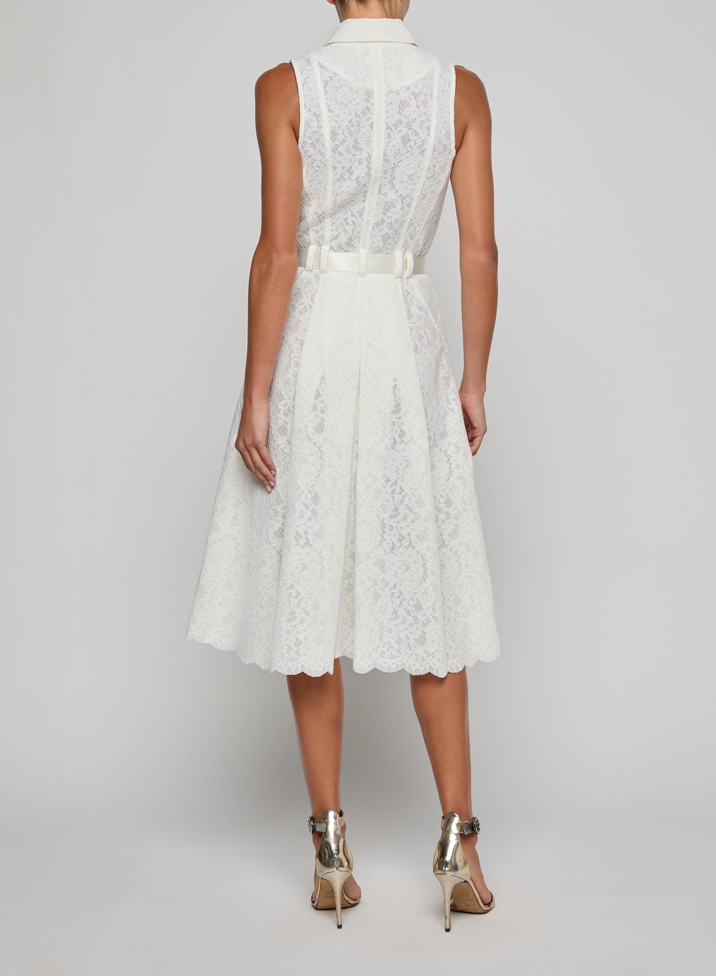 Kylo Belted Shirt Dress Ivory - L'AGENCE
