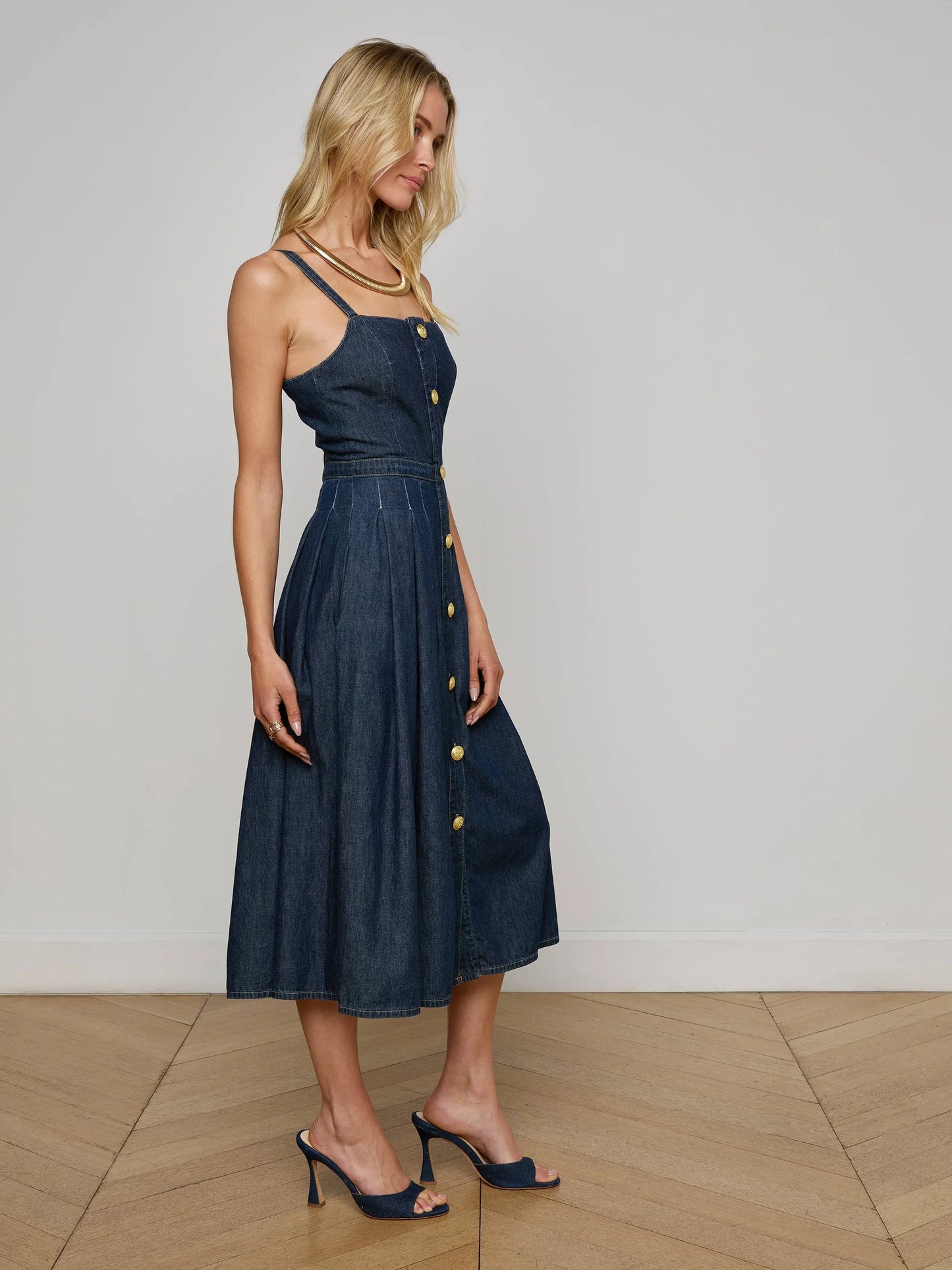 Esmeralda Chambray Dress Raleigh - L'AGENCE