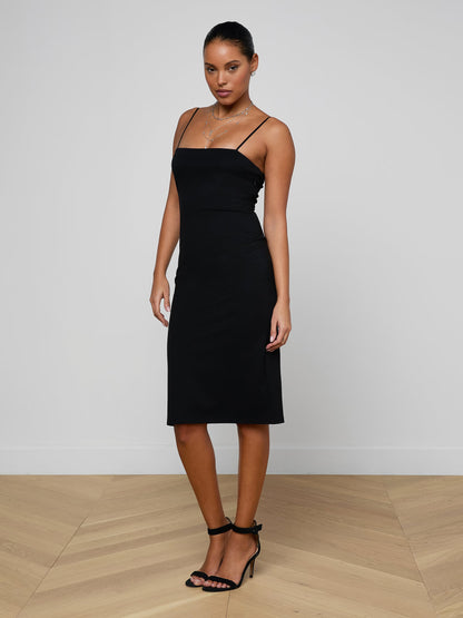Eira Midi Dress Black - L'AGENCE