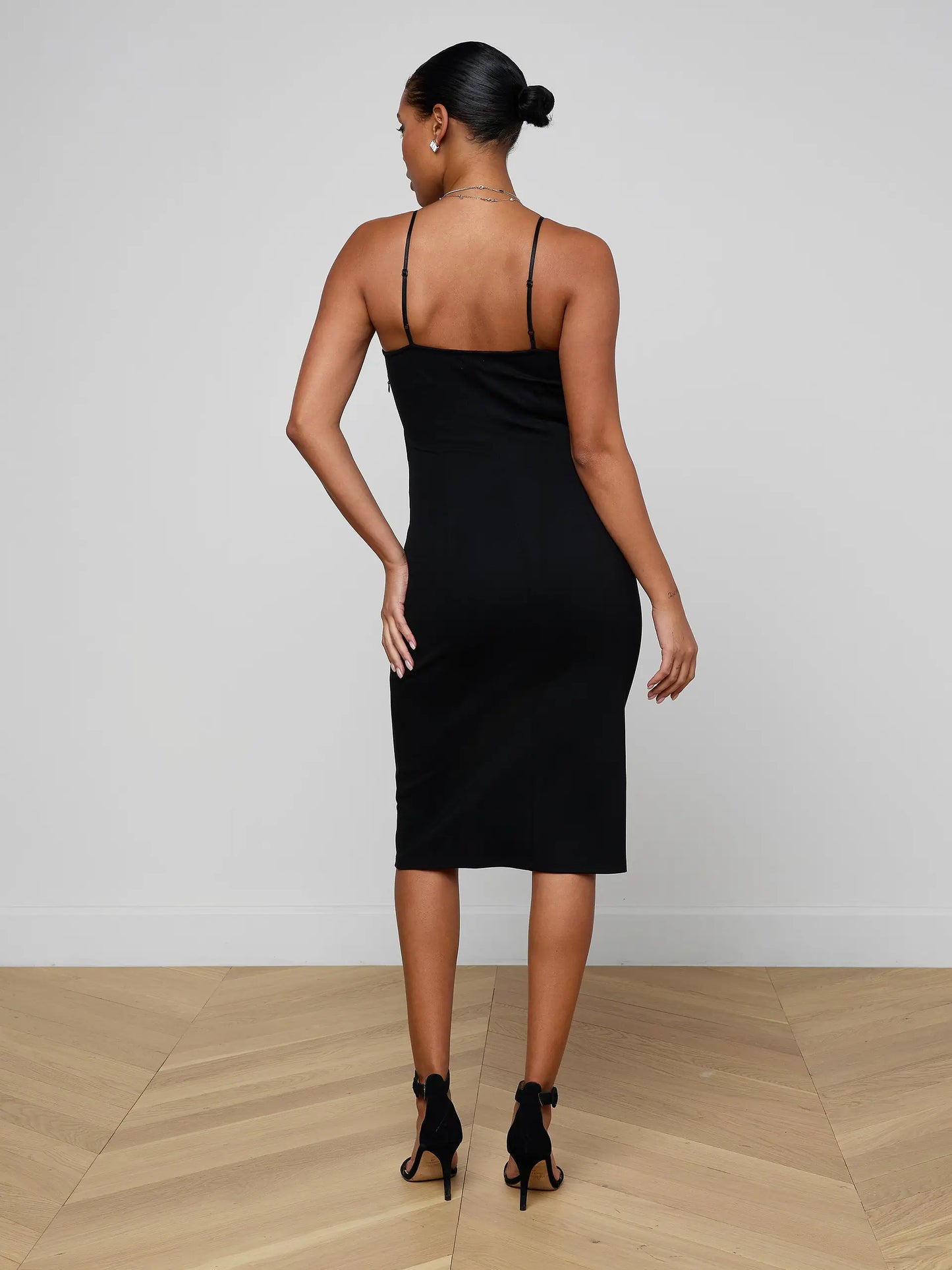 Eira Midi Dress Black - L'AGENCE