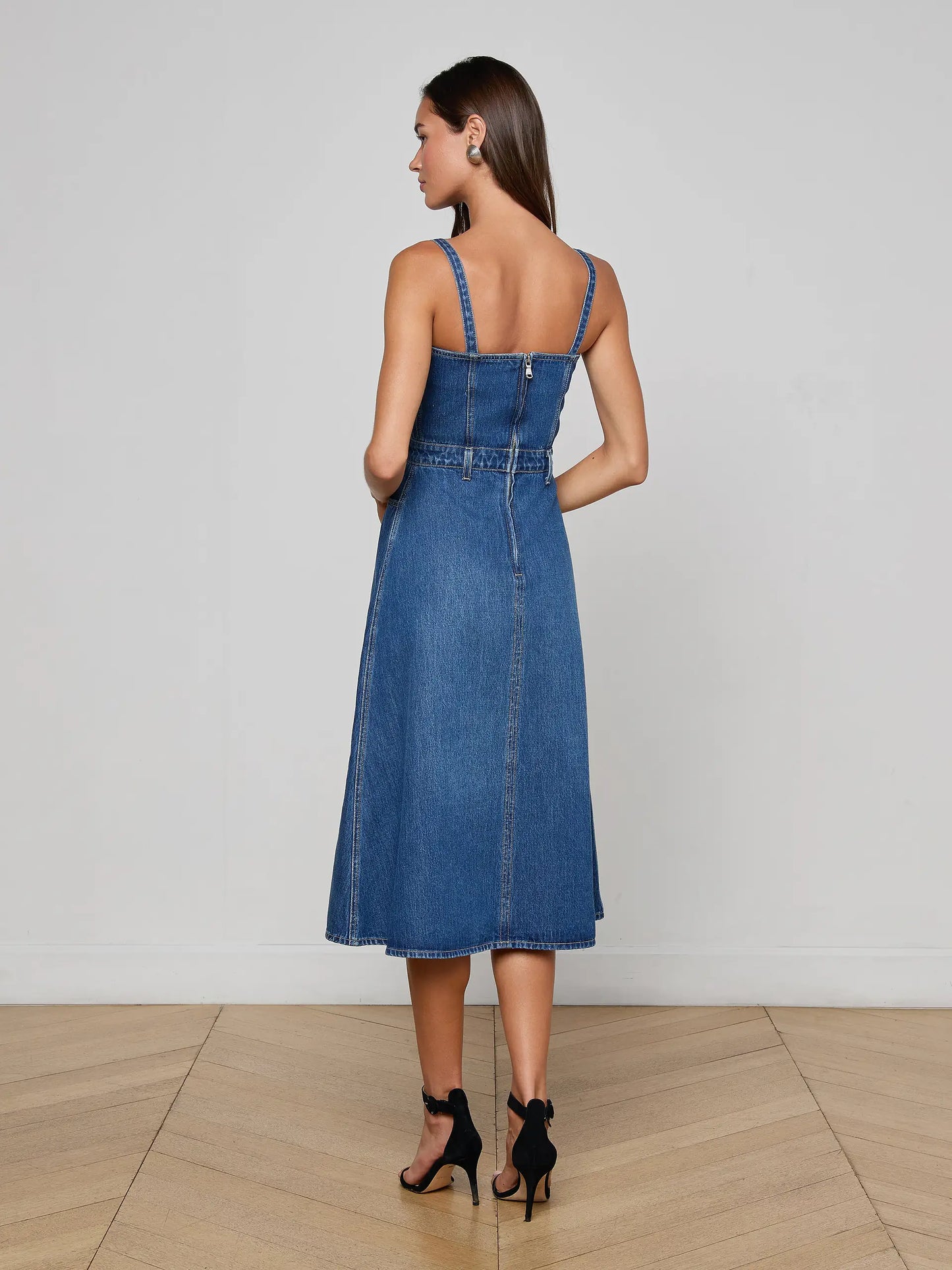 Jovie Bustier Midi Dress Dawkins - L'AGENCE