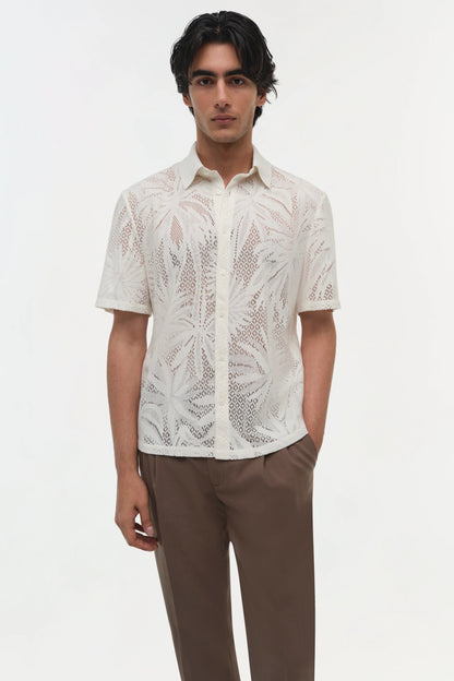 Conrad Lace Shirt Ivory - Simkhai
