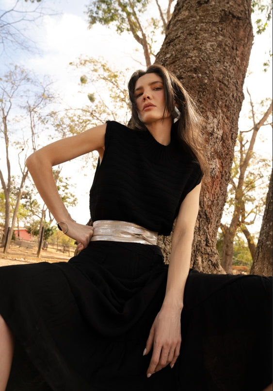 Wrap Belt Silver Shimmer - ADA