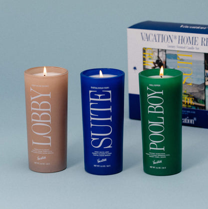 Home Resort Three Candle Set - Vacation