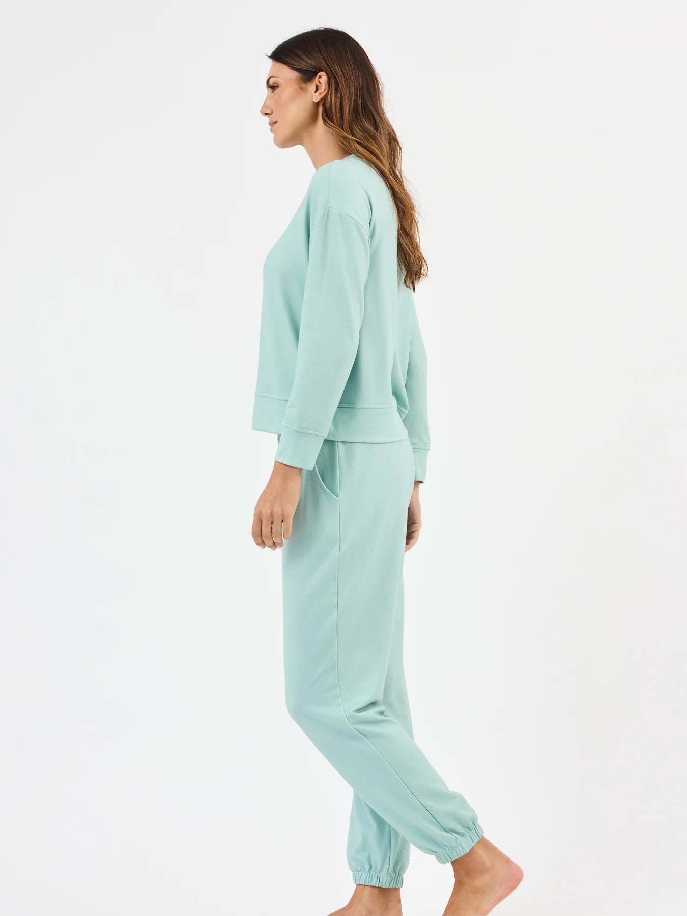Sophie Jogger Pants Set Seafoam - Mary Square