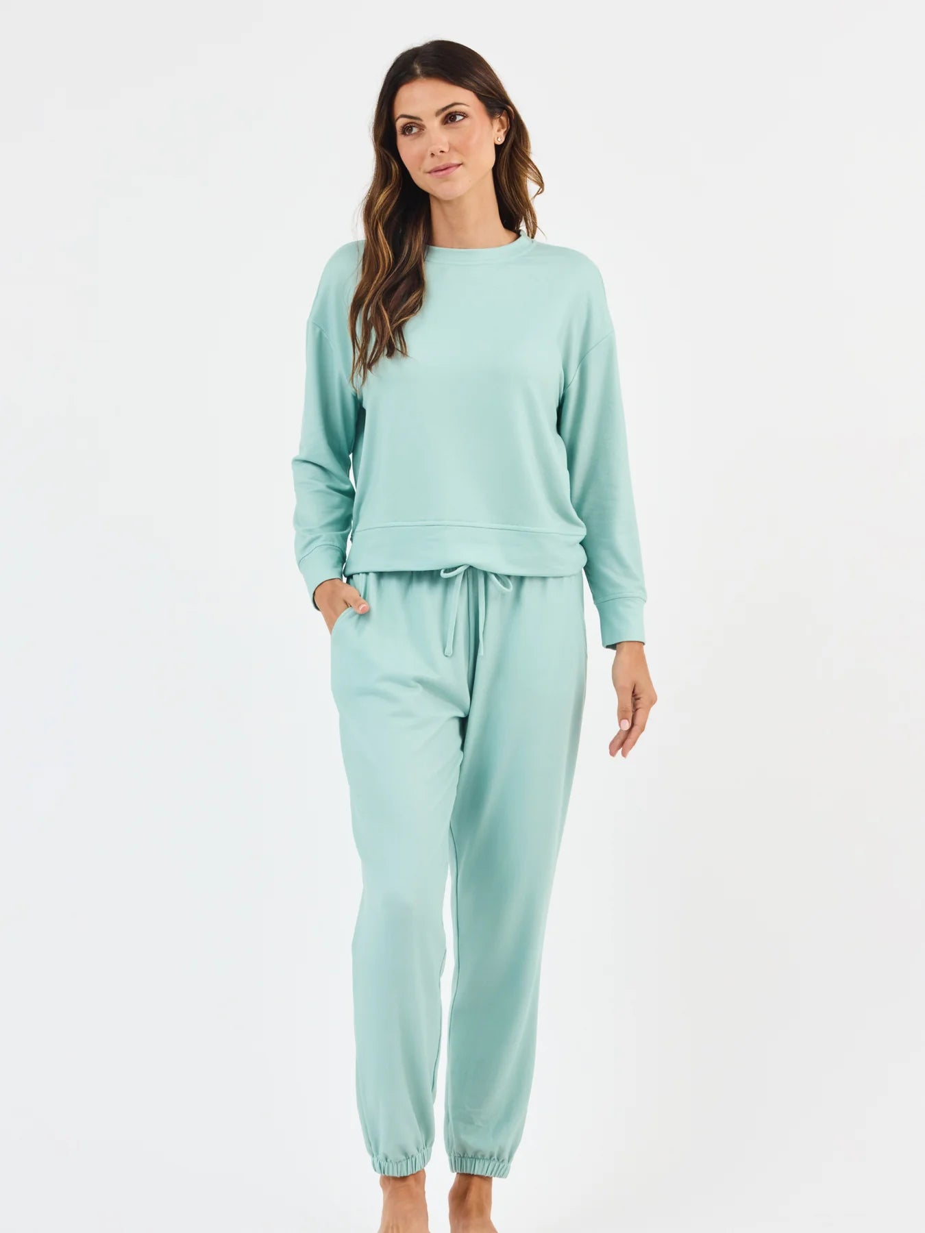 Sophie Jogger Pants Set Seafoam - Mary Square
