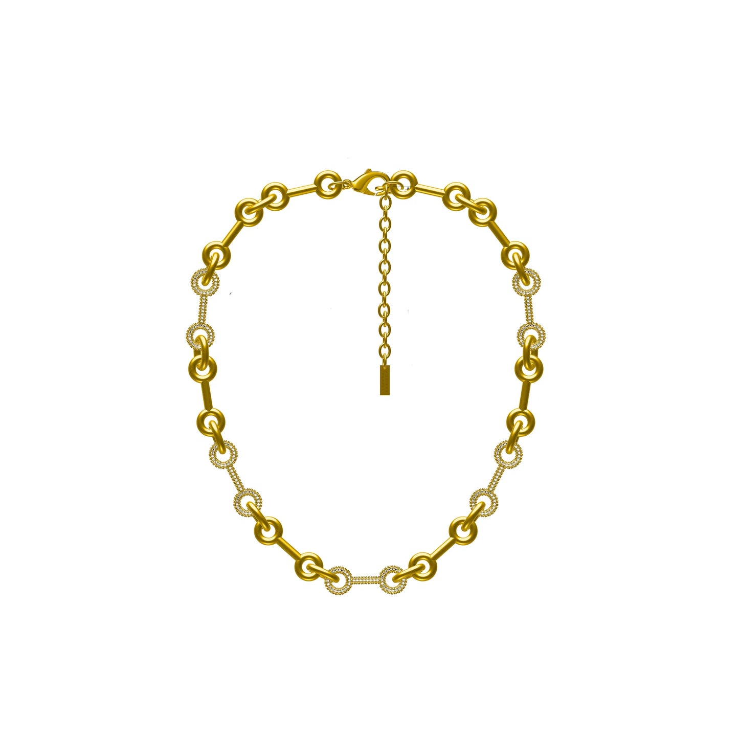 Pave Bar Link Necklace - Adriana Pappas Designs