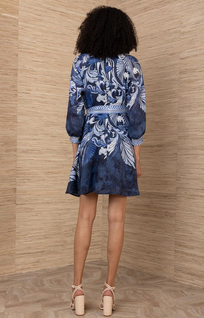 Belize Short Dress Navy - Hale Bob