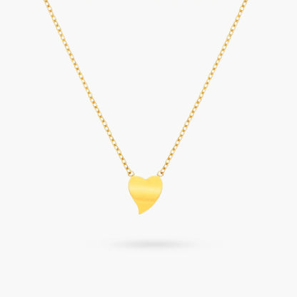 Dear To My Heart Necklace Gold - Love You More