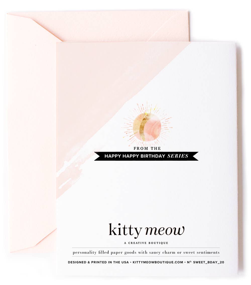 Trip Around The Sun Inspirational Birthday Card - Kitty Meow Boutique