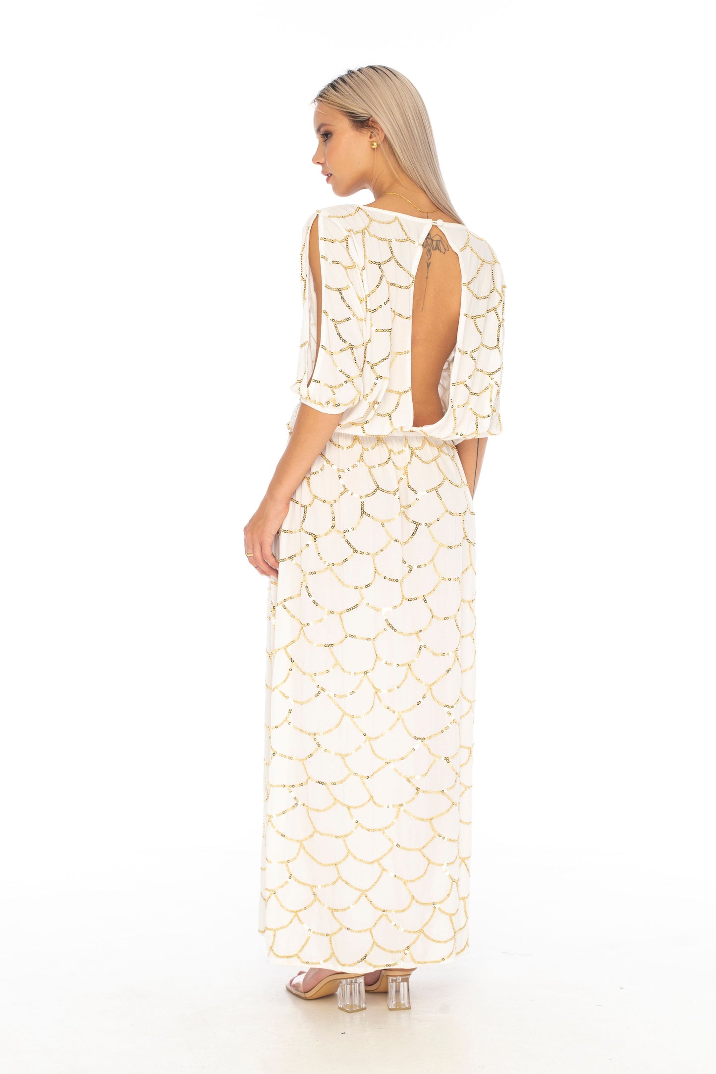 Evening Miami Long Dress White - Skemo