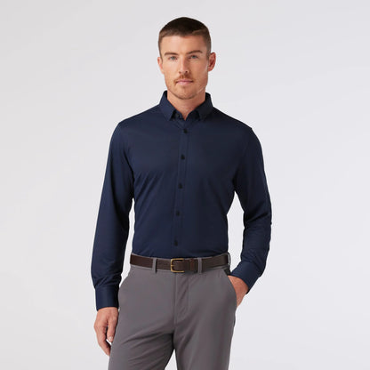 Halyard Dress Shirt Navy - Mizzen + Main