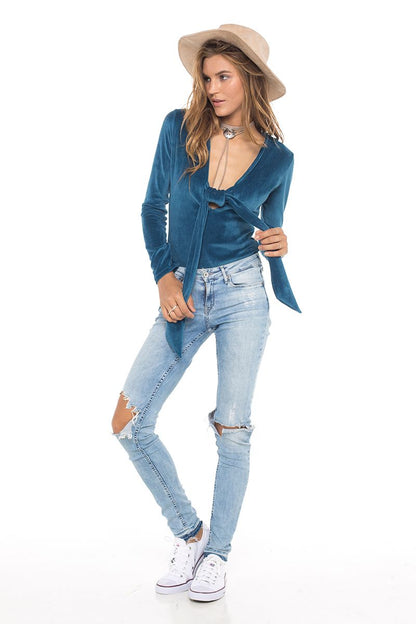 Velour Bodysuit Ocean - Skemo