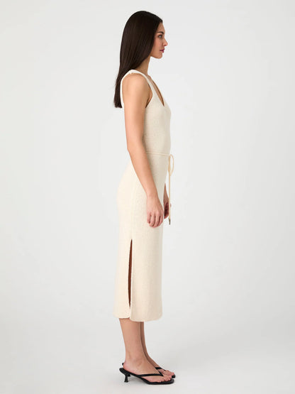 Terry Spun Midi Dress Ecru - French Connection