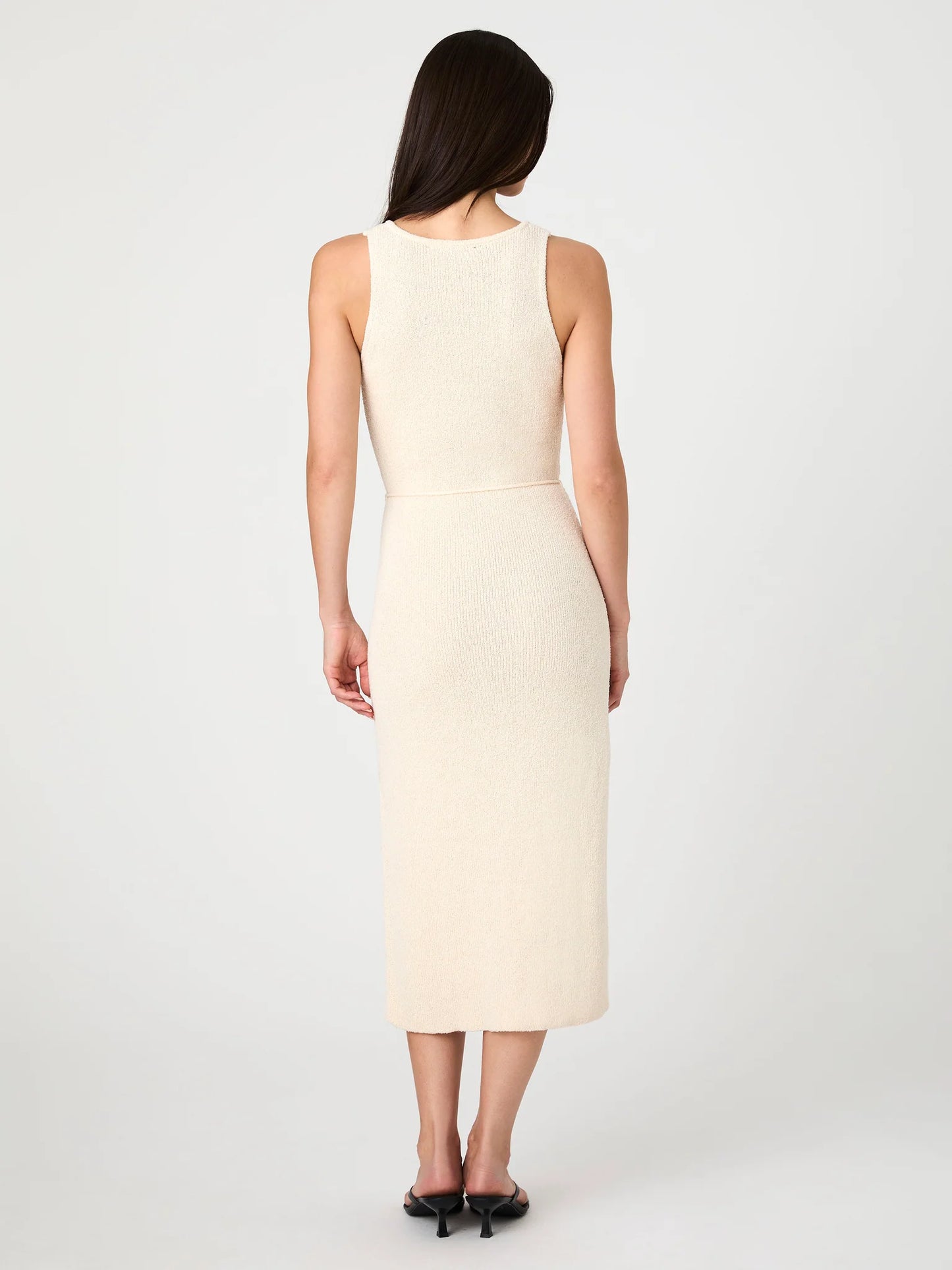 Terry Spun Midi Dress Ecru - French Connection