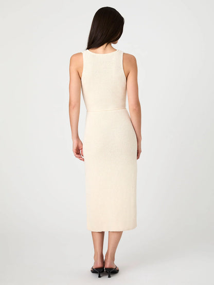Terry Spun Midi Dress Ecru - French Connection