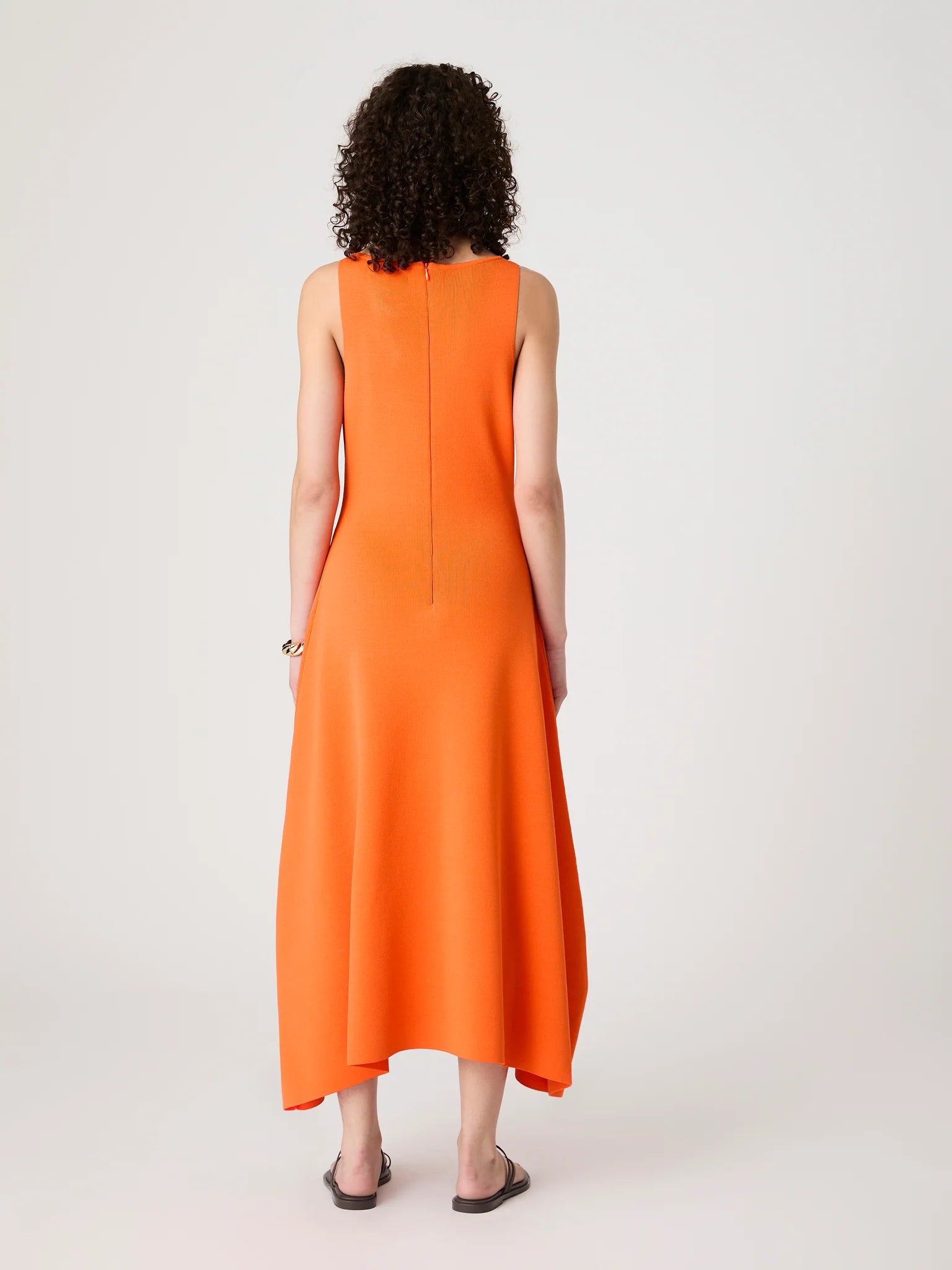 french connection fit and flare dress French Connection Women's Round Neck Sleeveless Dress - Poolside Blue
