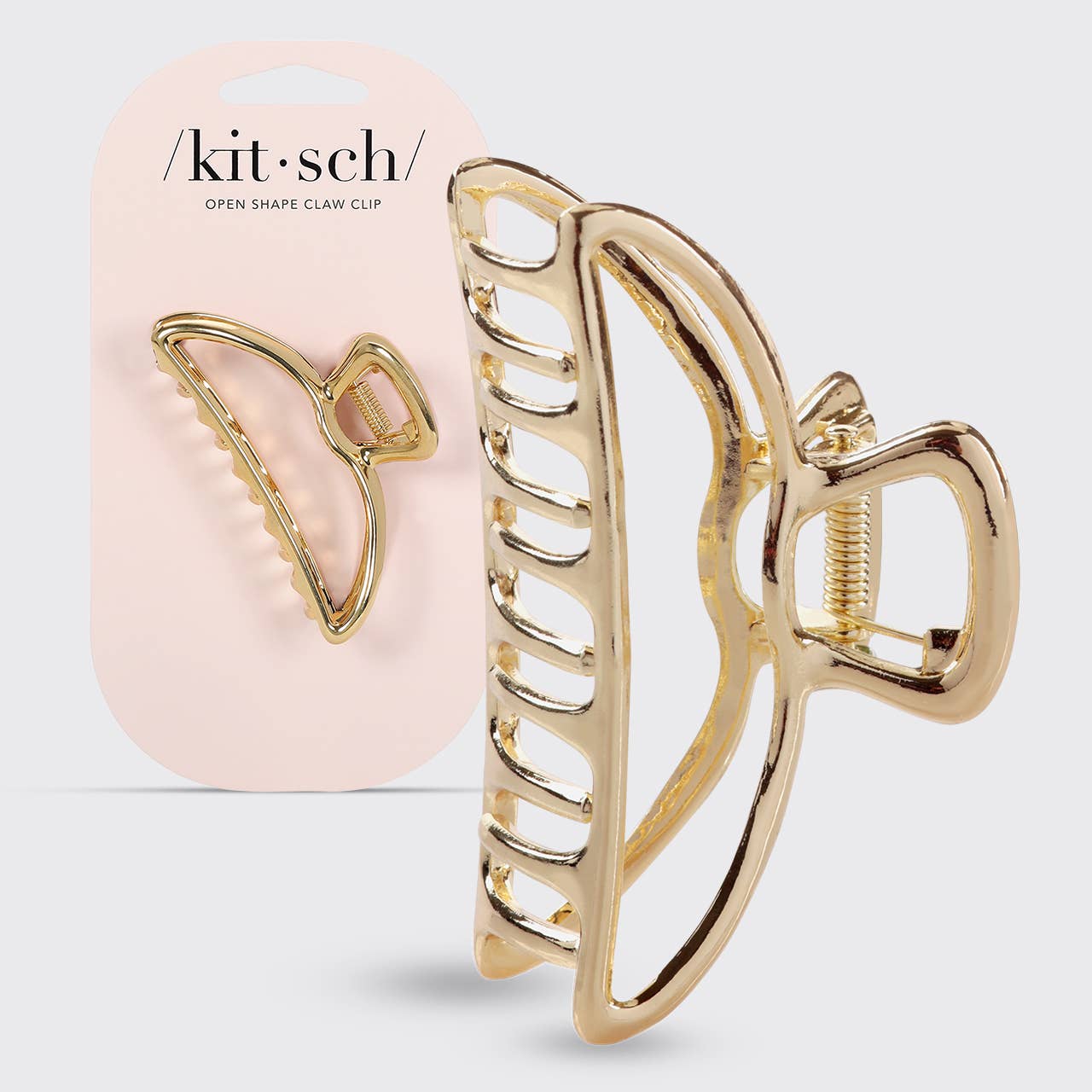 Open Shape Claw Clip Gold - KITSCH