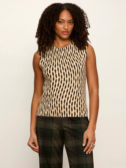 Soft Printed Shell Sweater Inkblot - Sanctuary