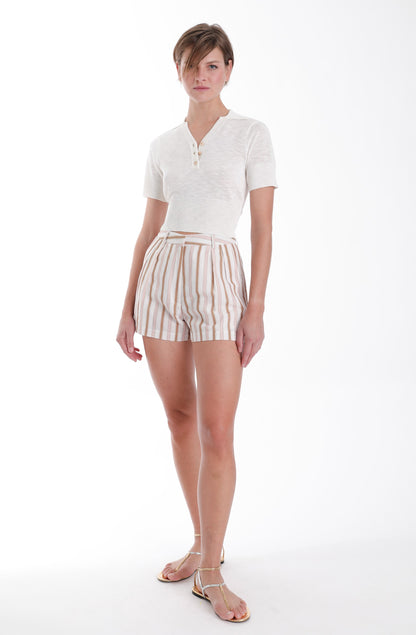 Spencer Striped Shorts Multi Stripe - Karina Grimaldi