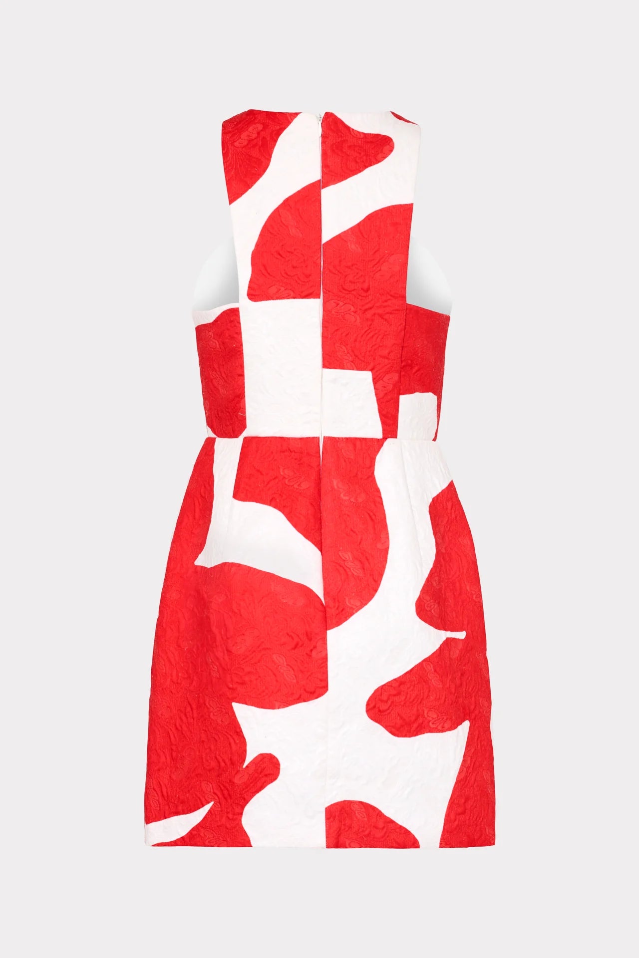 Grand Foliage Dress Red White - MILLY