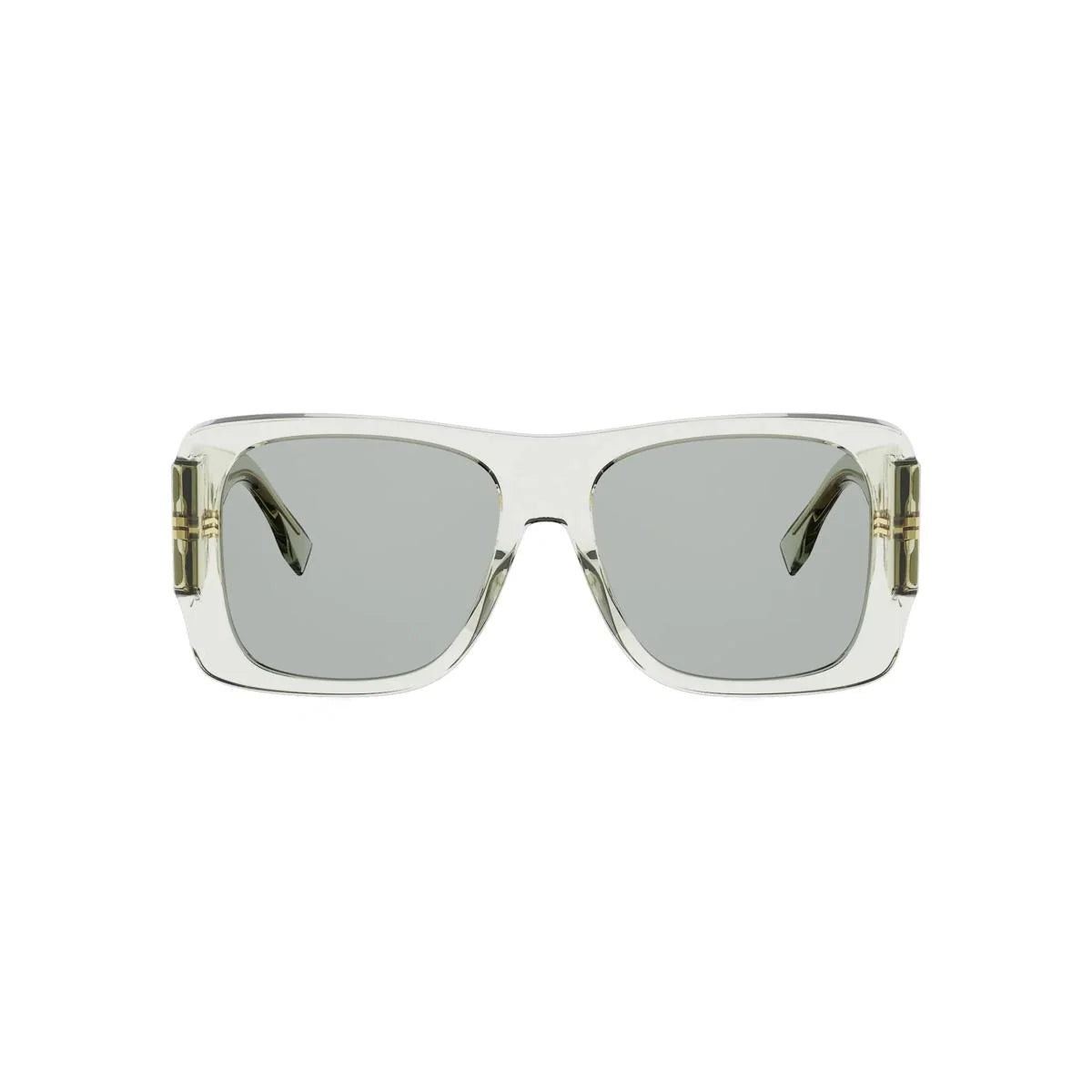Forever Fendi Square Sunglasses Transparent Green - FENDI