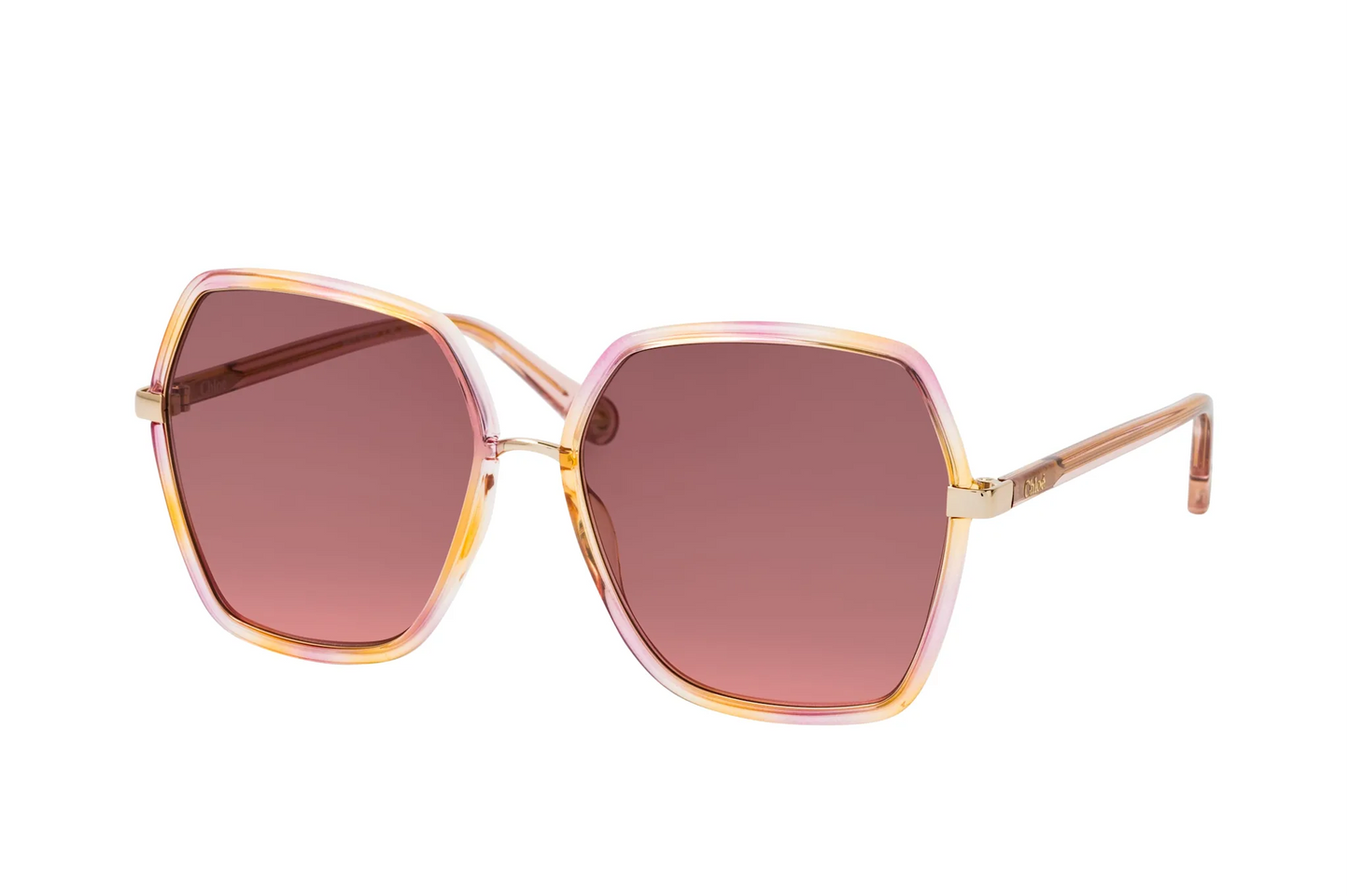 Oversized Sunglasses Pink - Chloé