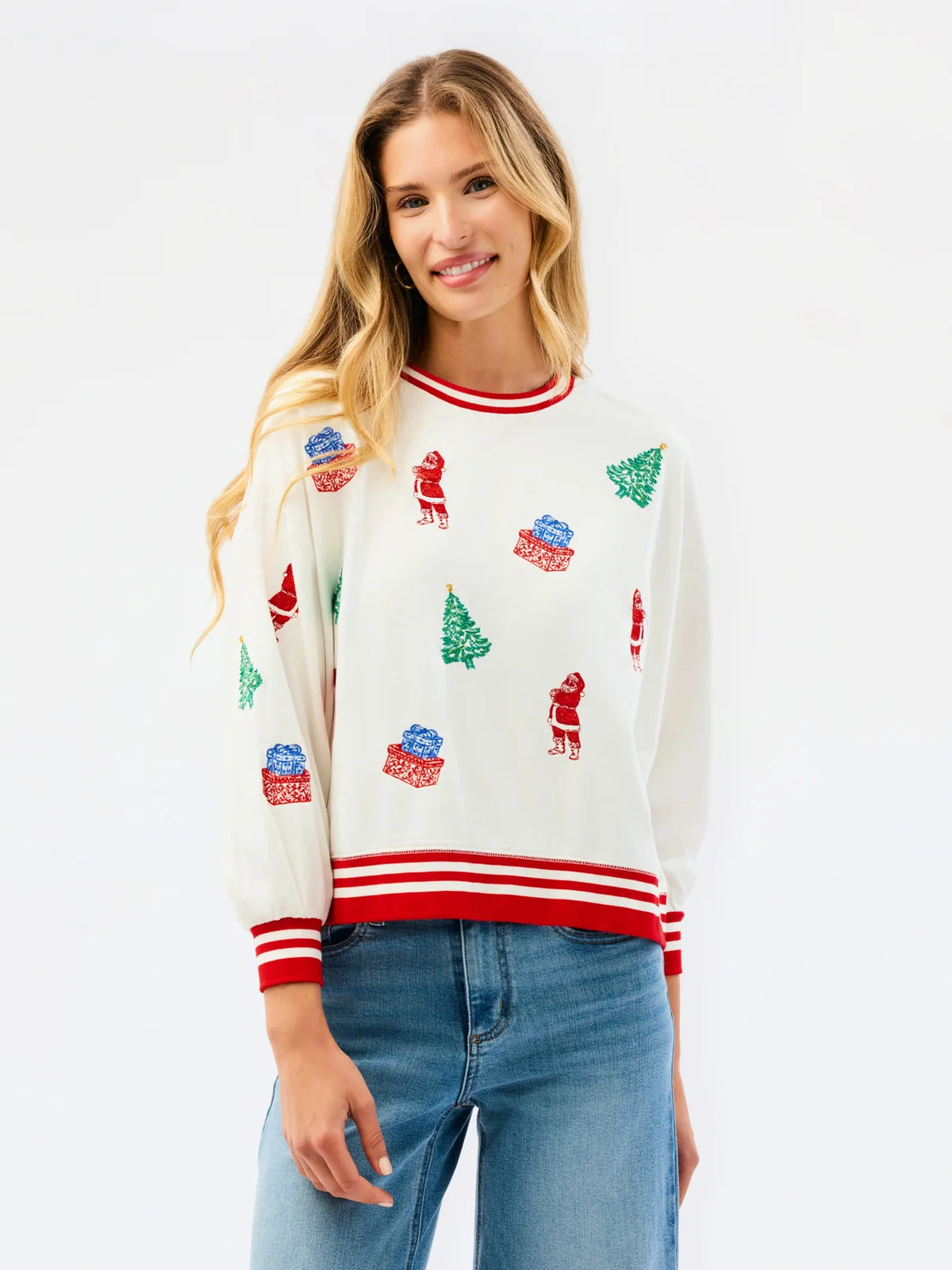 Millie Sweatshirt Tidings and Toile - Mary Square