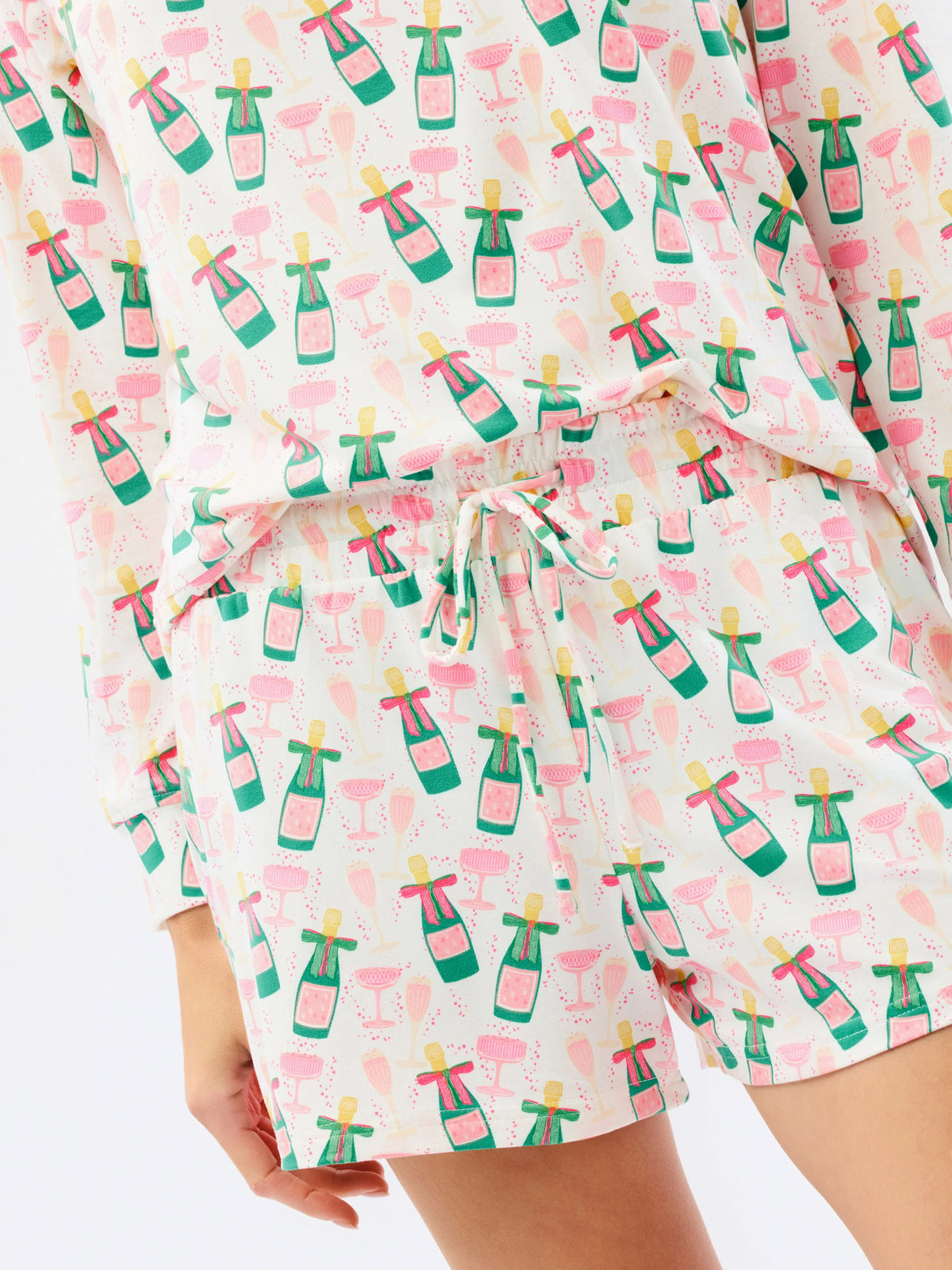 Annie Short Pajama Set Champagne Toast - Mary Square