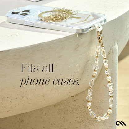 Crystal Pearl Gold Phone Charm - Case-Mate