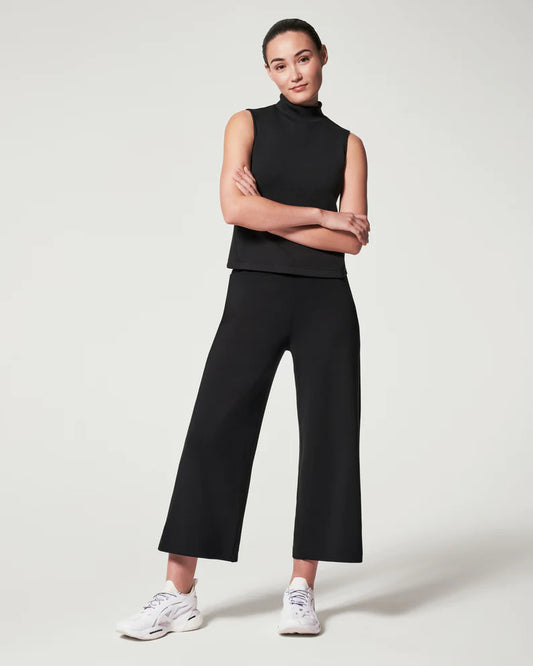 AirEssentials Cropped Wide Leg Pant Very Black - SPANX