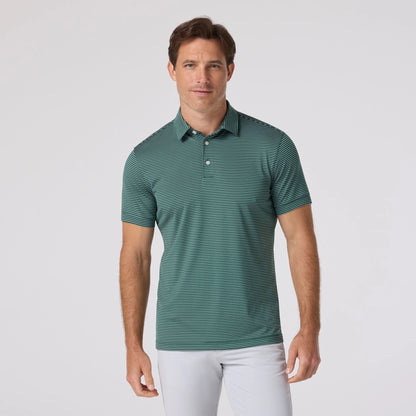 Versa Polo Green Alternating Stripe - Mizzen + Main