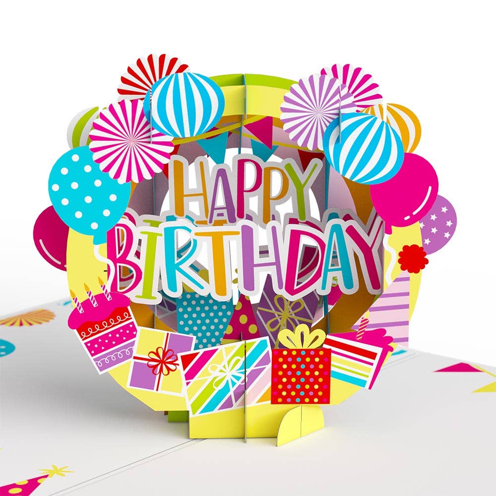 Happy Birthday Hooray Pop-Up Card - Lovepop Cards