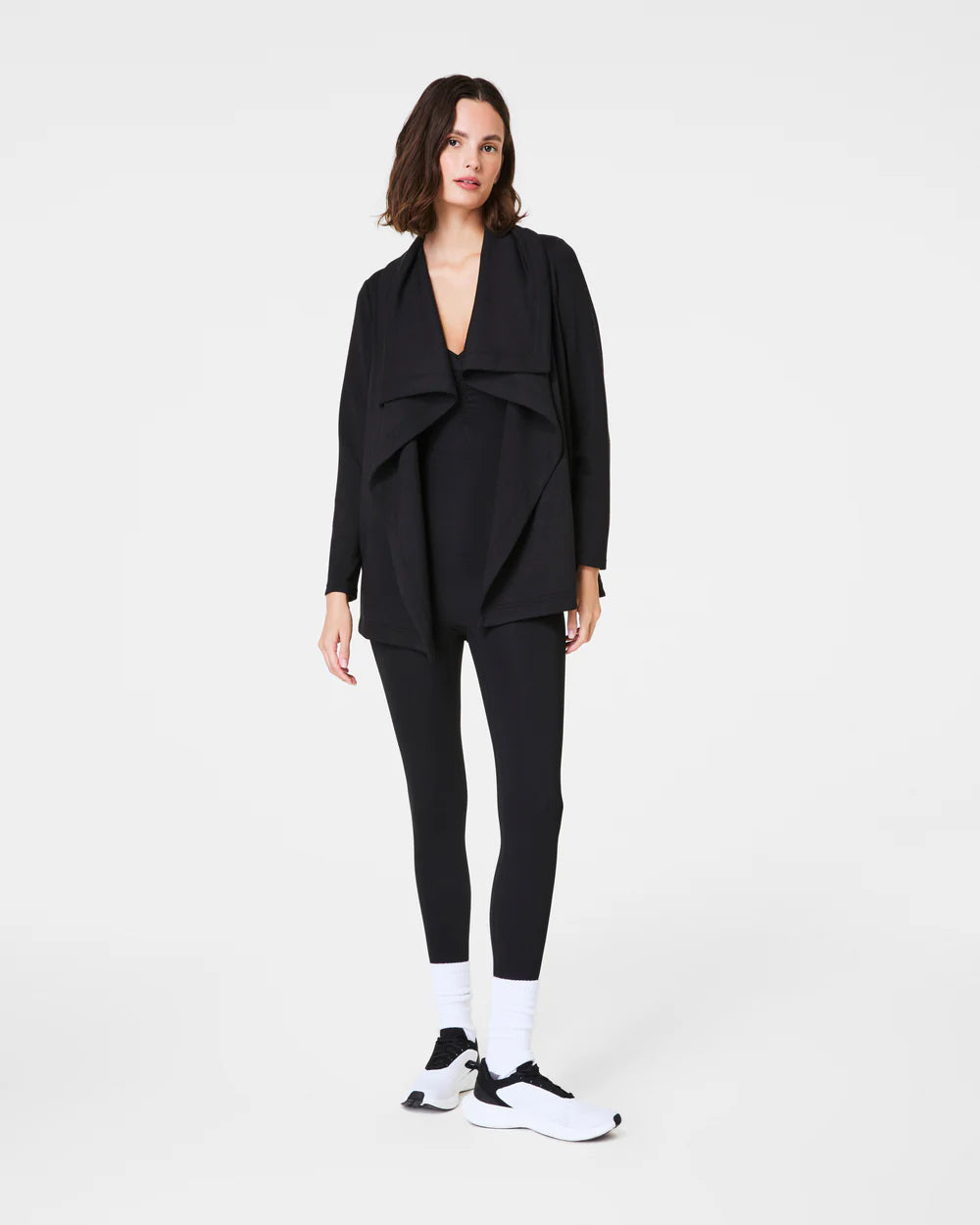 Airessentials Open Wrap Cardigan Very Black - SPANX