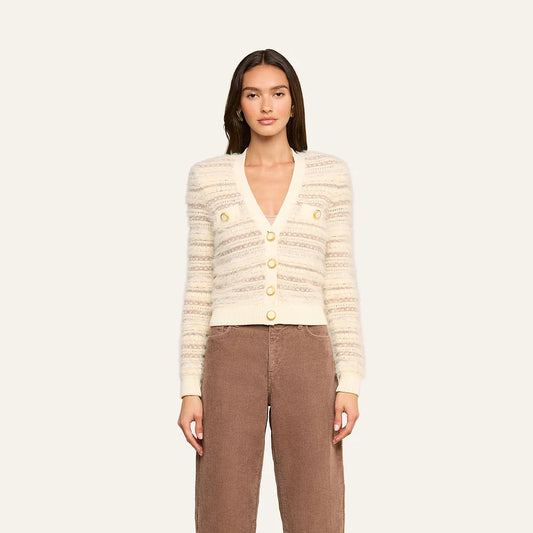 Ariadne Cardigan Ecru/Natural Multi - L'AGENCE