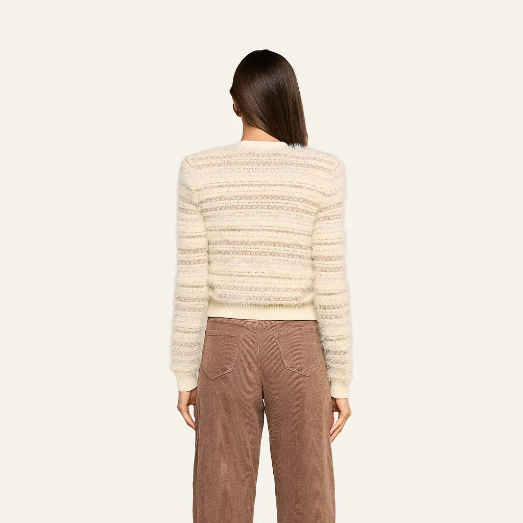 Ariadne Cardigan Ecru/Natural Multi - L'AGENCE