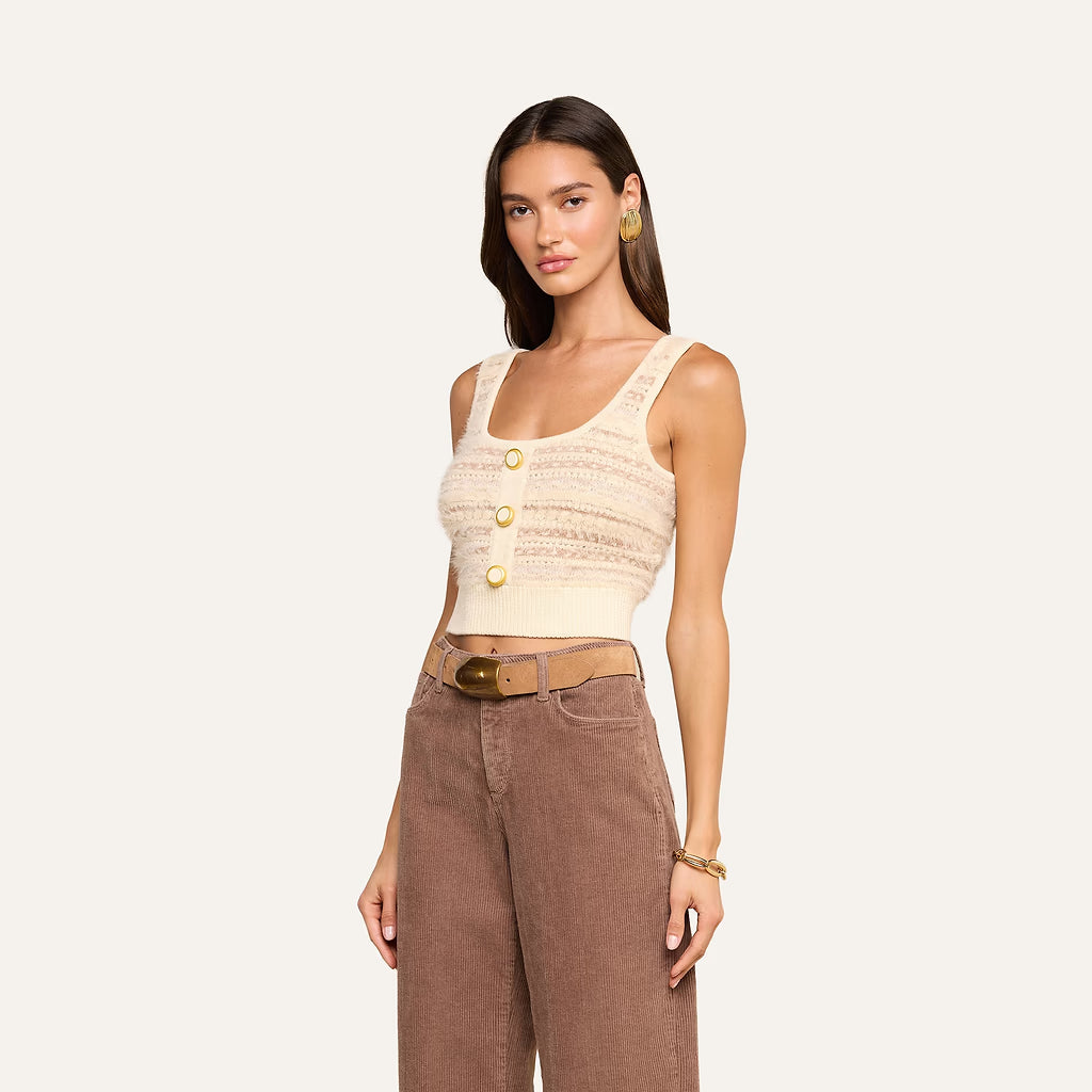 Galene Tank Ecru/Natural Multi - L'AGENCE