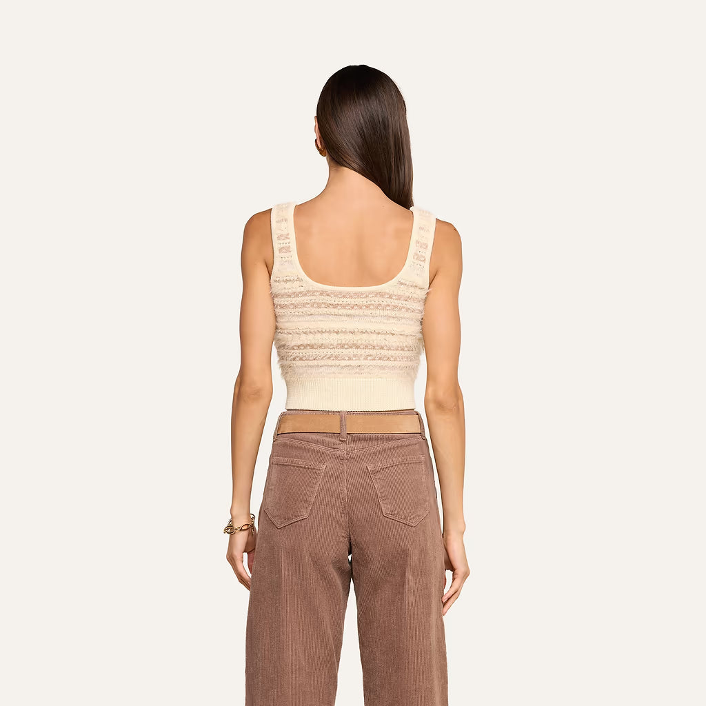 Galene Tank Ecru/Natural Multi - L'AGENCE