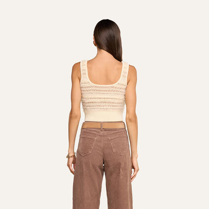 Galene Tank Ecru/Natural Multi - L'AGENCE