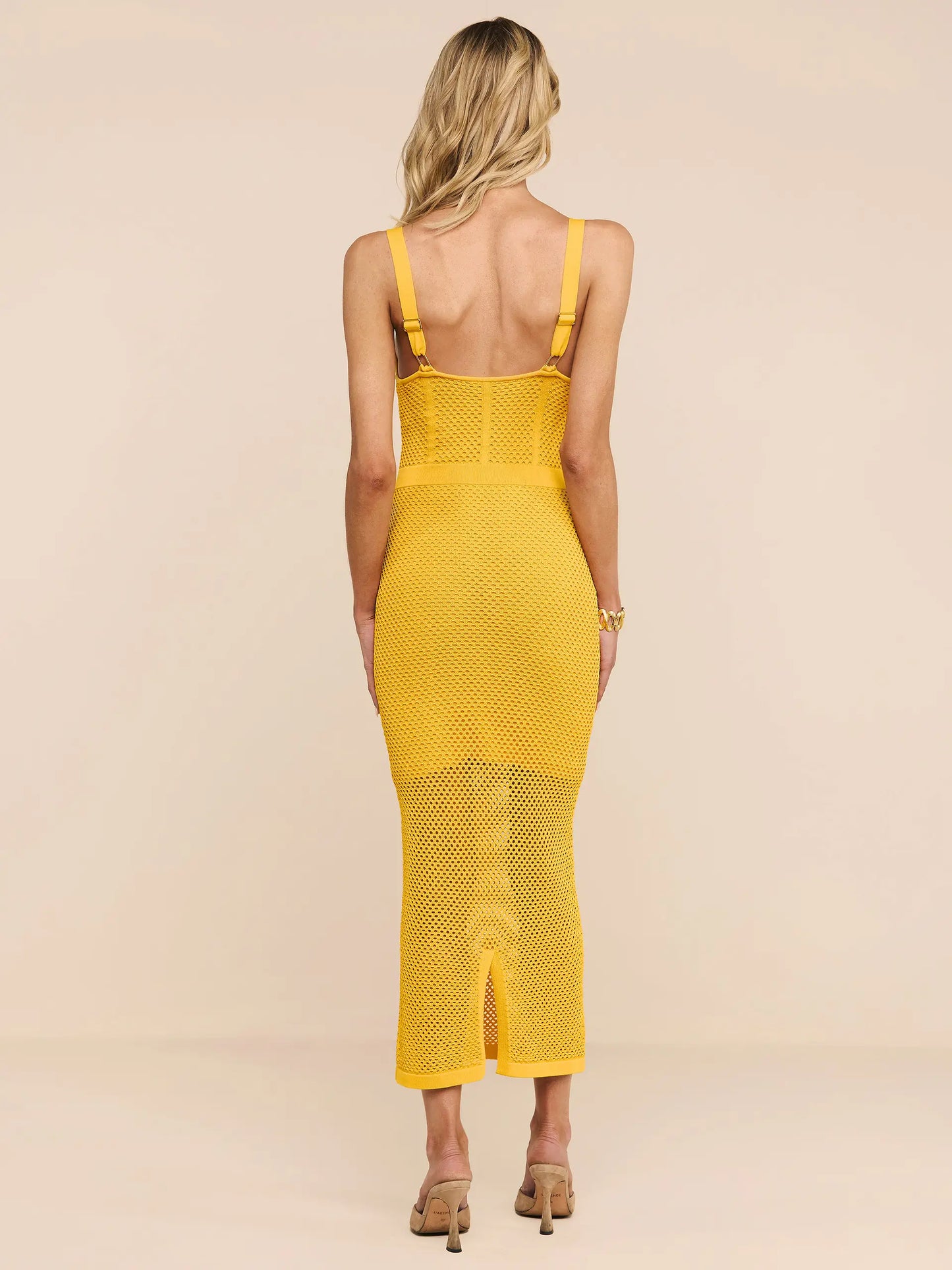 Michelle Knit Dress Golden Spice - L'AGENCE