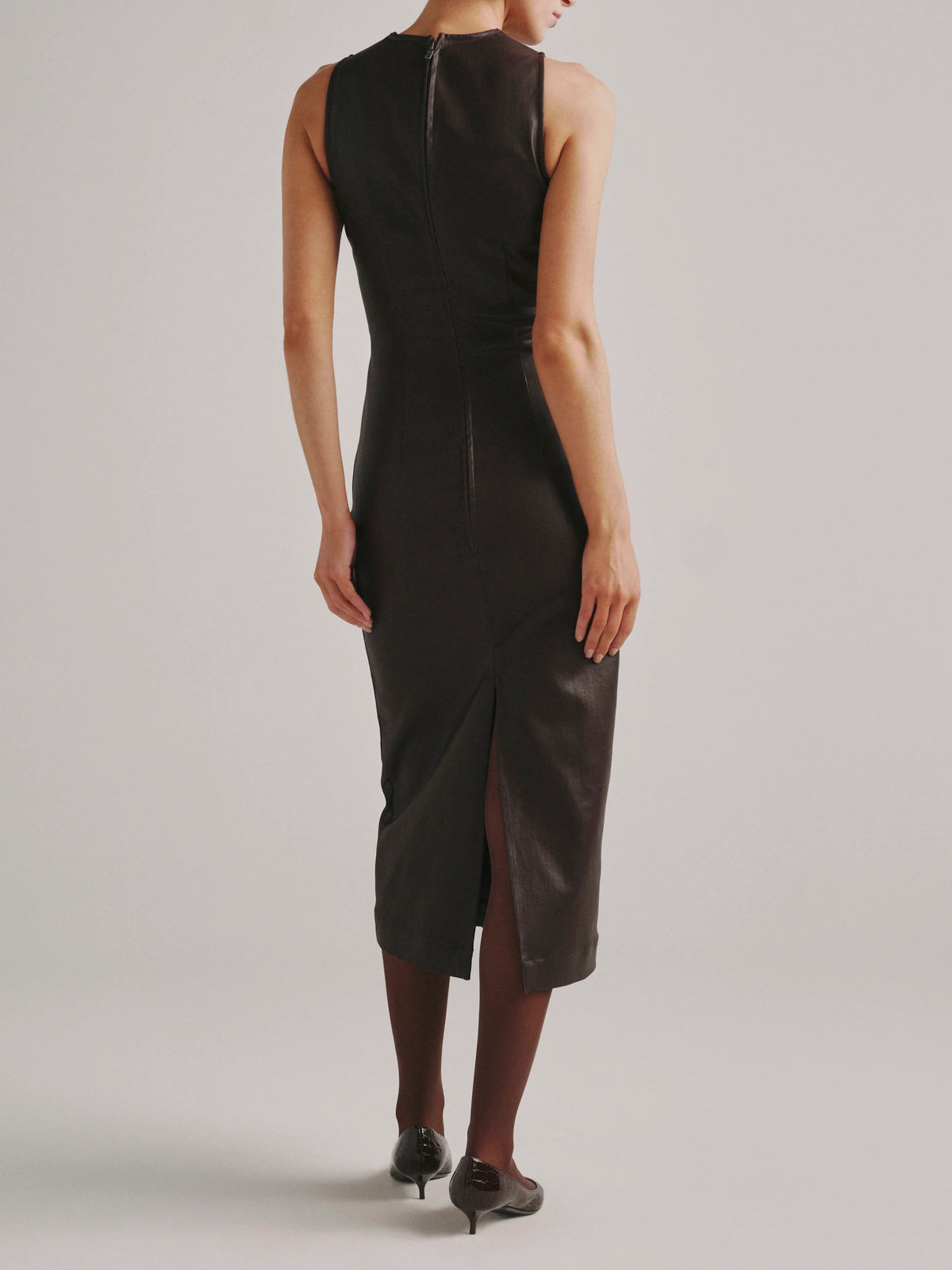 Esme Midi Instasculpt Denim Dress Bramble Coated - DL1961