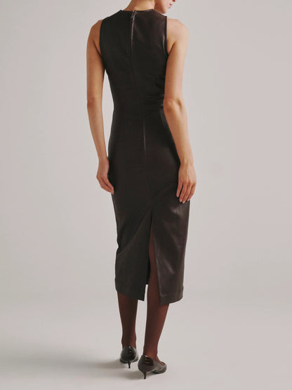 Esme Midi Instasculpt Denim Dress Bramble Coated - DL1961