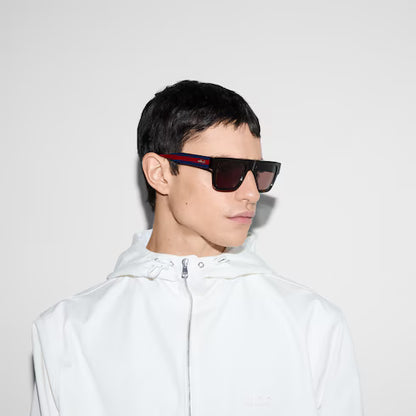 Mens Square Sunglasses Brown Tortoiseshell - Gucci