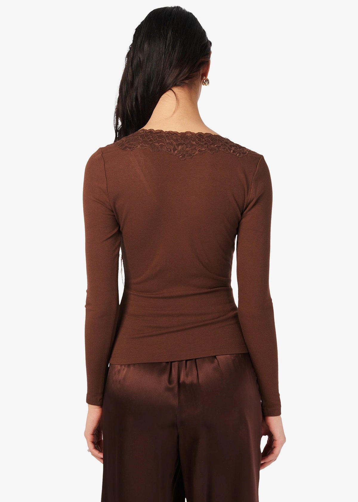 Rooney Rib Knit Top Malt - CAMI NYC