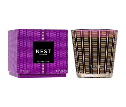 Autumn Plum 3-Wick Candle - Nest