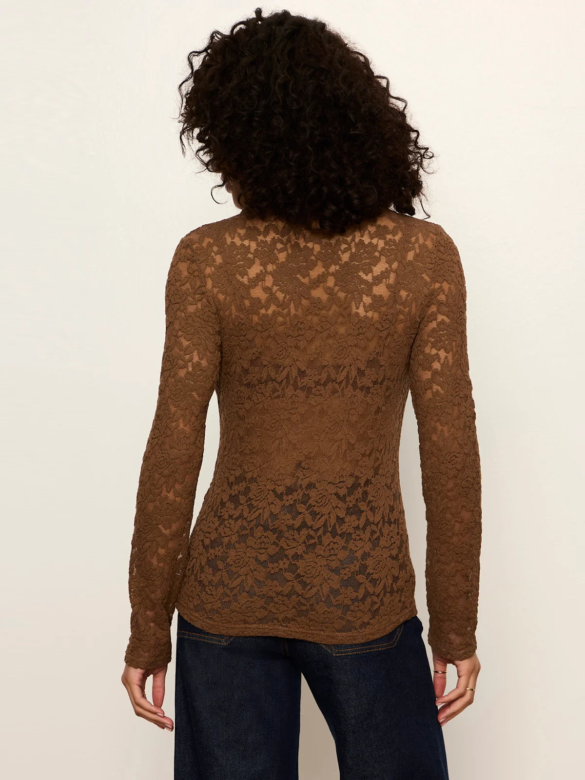 Dreamer Lace Shirt Cocoa Powder - Sanctuary