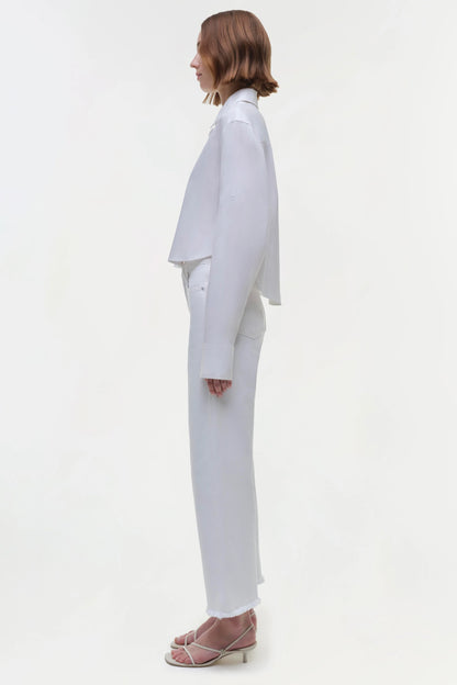 Renata Cropped Shirt White - Simkhai