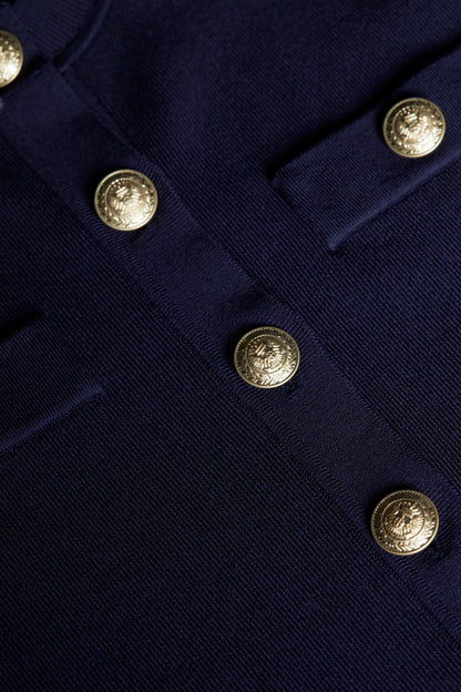 Toulouse Cardigan Midnight/Gold - L'AGENCE