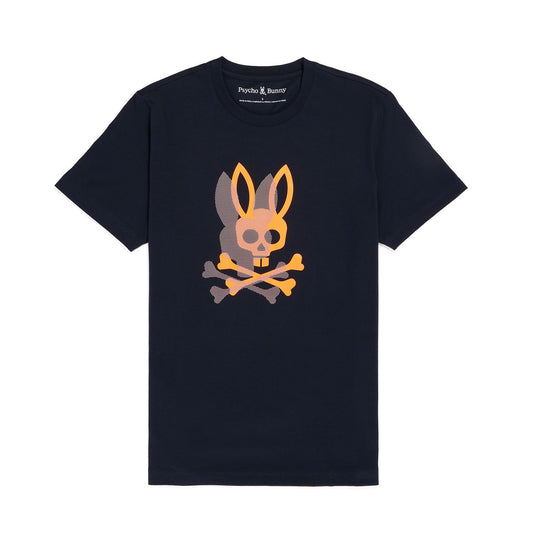 Chicago HD Dotted Graphic Tee Navy - Psycho Bunny
