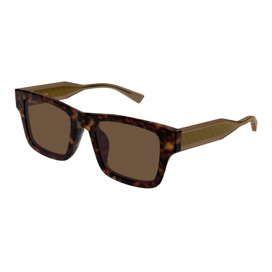 Mens Square Sunglasses Brown - Gucci